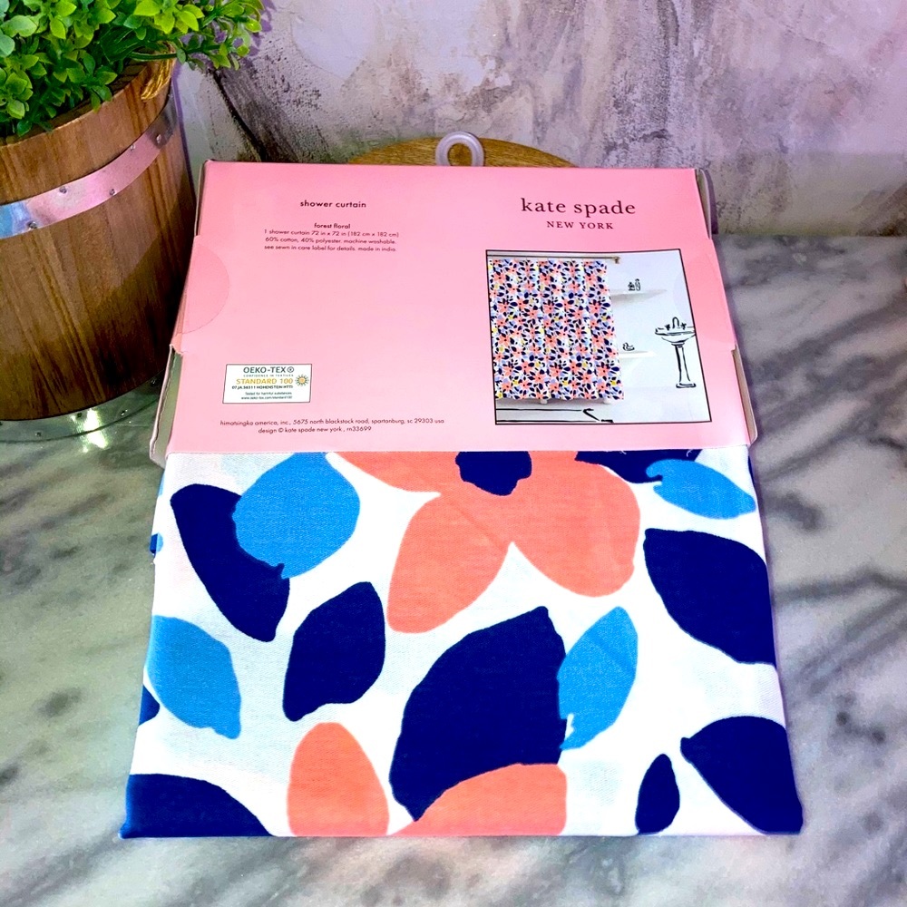 Kate spade shower curtain forest floral